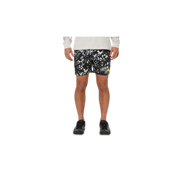 Men's Caterpillar Foundation Swim Trunk Shorts Black/White Ireland CGFT59436